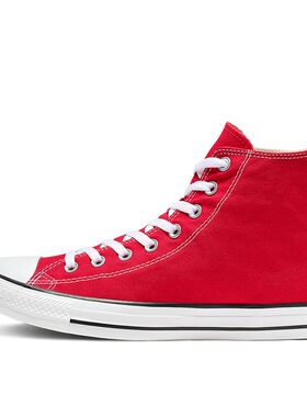 Converse 帆布鞋 圆头 高帮 男女通用 红色 防滑耐磨 四季通用