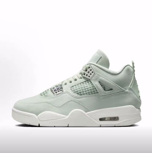 Jordan Air Jordan 4 Seafoam 简约舒适 中帮 复古篮球鞋 女款