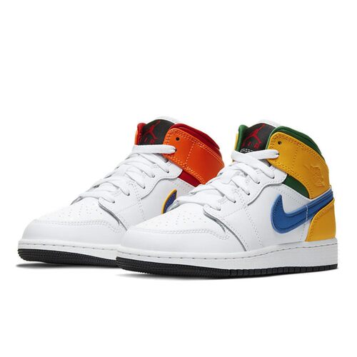 【攀登】JordanAirJordan1Mid皮革中帮儿童篮球鞋糖果鸳鸯
