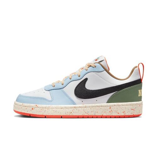 【攀登】 Nike 儿童板鞋 皮革 白色 秋夏春冬 圆头 低帮