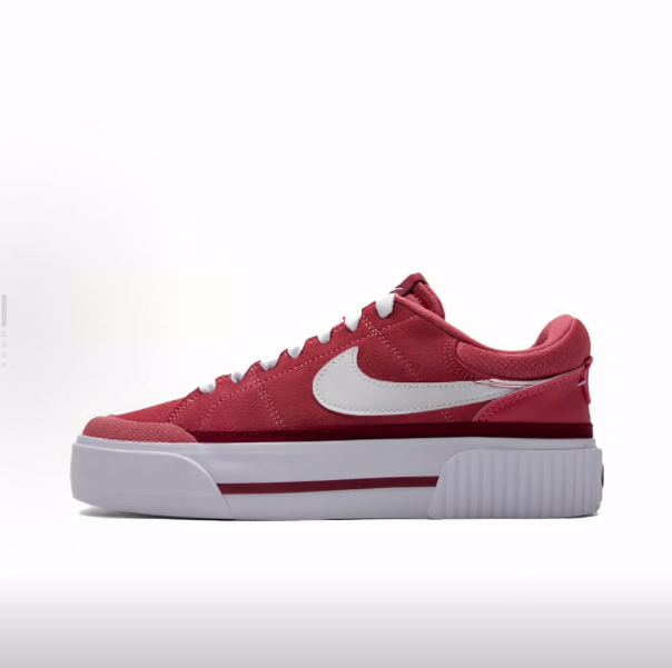 Nike Court Legacy 舒适 低帮 板鞋 女款 红色