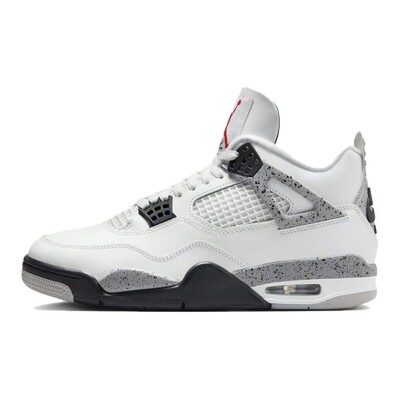 【攀登】 Jordan 复古篮球鞋 四季通用 中帮 白色 平跟 系带 圆头