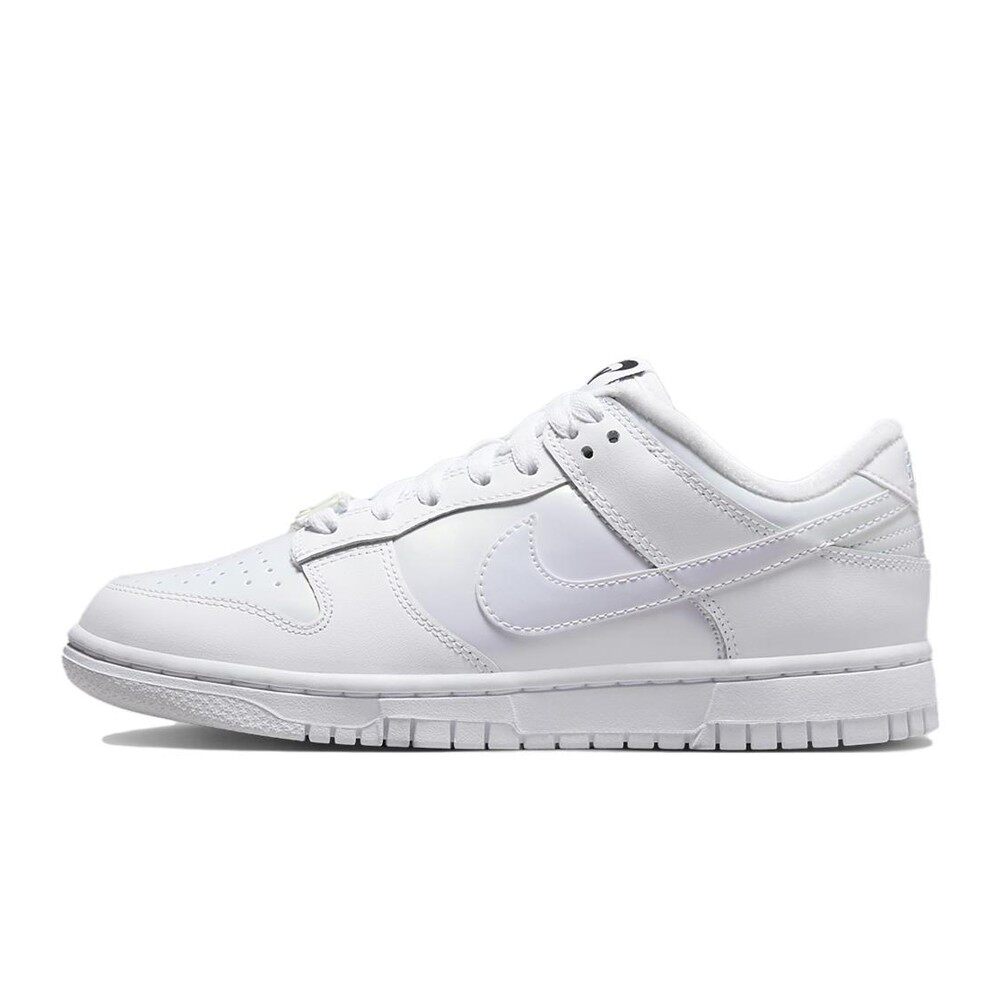 Nike 板鞋 四季通用 白色 防滑减震耐磨透气 系带 女 圆头 低帮