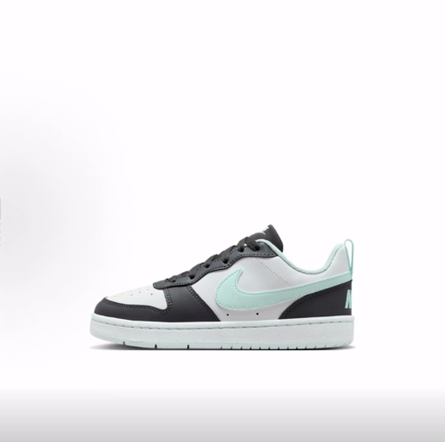 Nike Court Borough low recraft bg 舒适 防滑耐磨 儿童板鞋黑色