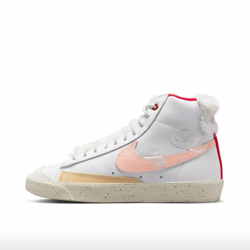 Nike Blazer Mid PRM 中帮 板鞋 女款 白粉