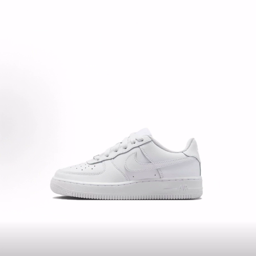 Nike Air Force 1 皮革 舒适百搭 低帮 儿童板鞋 白色 青少年