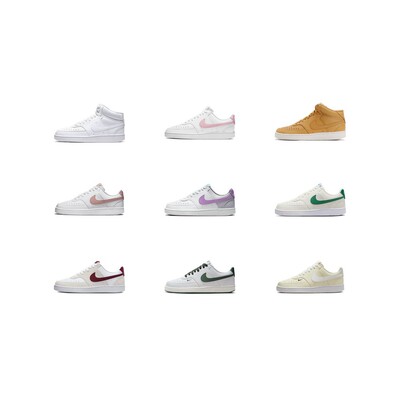 【攀登】NikeCourtVision休闲时尚百搭复古潮流中低帮板鞋女款