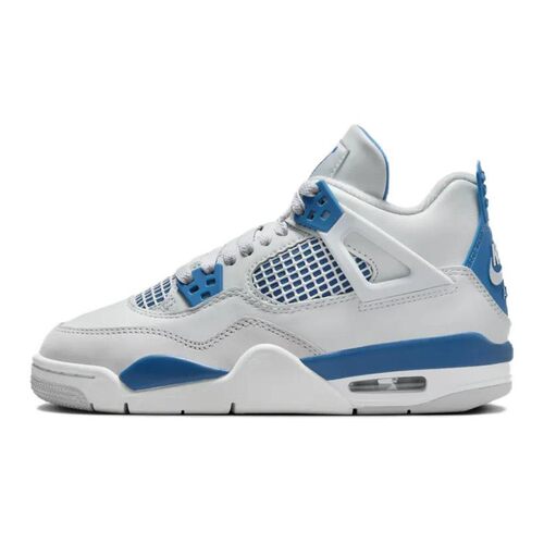 Jordan 儿童篮球鞋 系带 皮革 减震耐磨 灰色 圆头 秋夏春冬 高帮