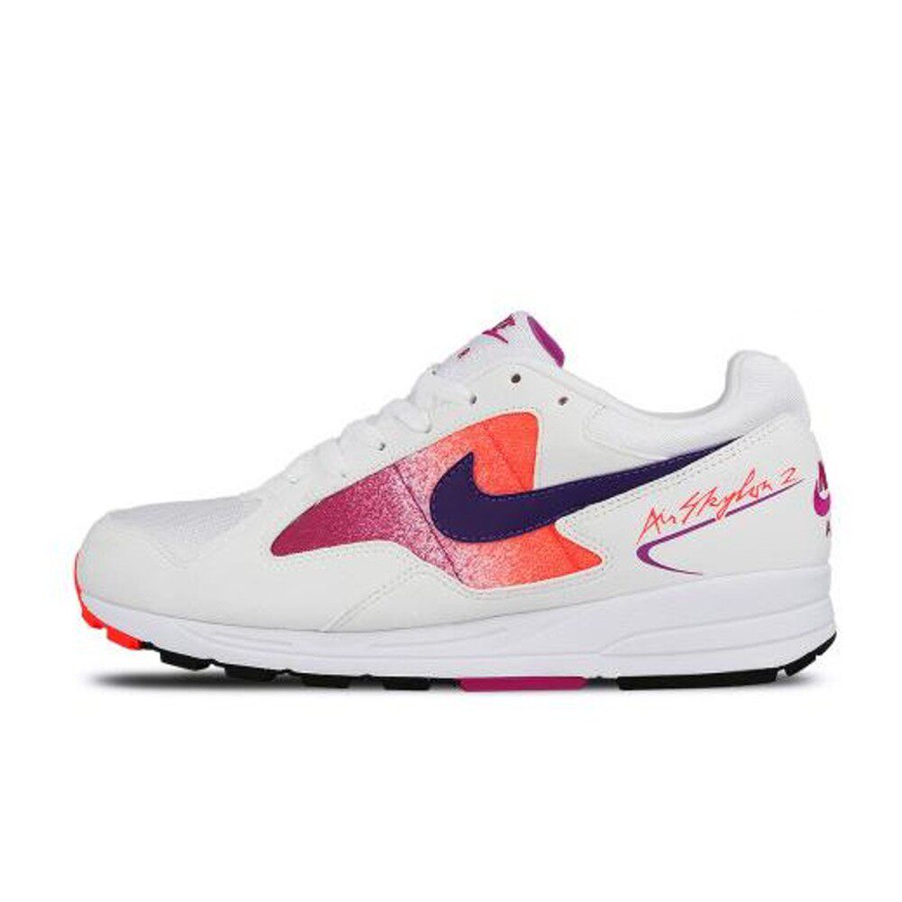 【攀登】 Nike 跑步鞋 白色 红色 圆头 系带 平跟 男女通用 尼龙