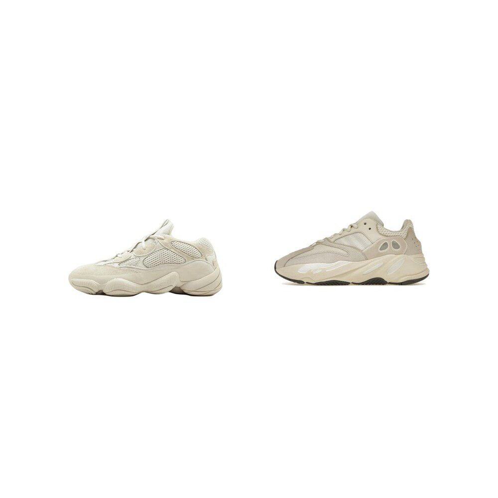 adidas originals Yeezy boost 700 低帮 老爹鞋 男女同款 灰白