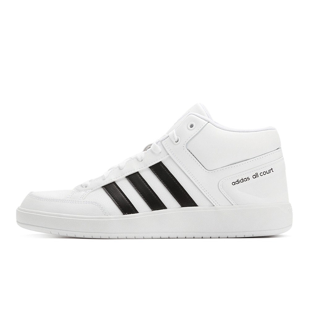 【攀登】 adidas 板鞋 白色 四季通用 系带 圆头 男女通用