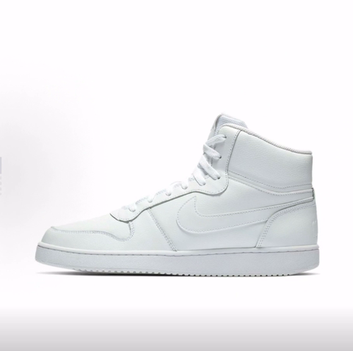 Nike EBERNON Mid 街头风 中帮 板鞋 男款 纯白