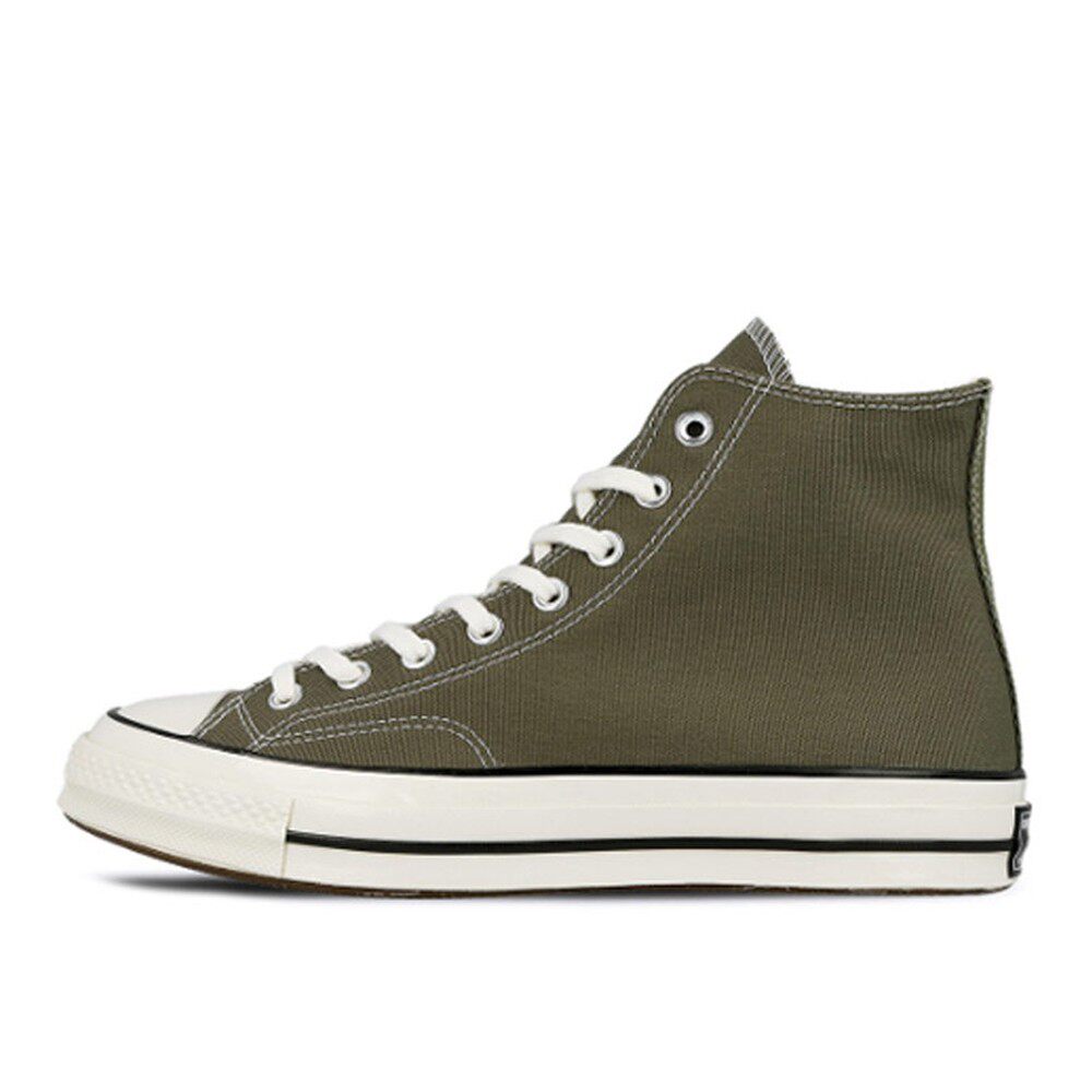 【攀登】 Converse 帆布鞋 高帮 绿色 防滑耐磨 圆头 男女通用