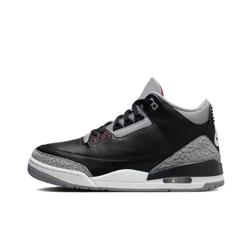 Jordan Air Jordan 3 OG舒适防滑耐磨中帮复古篮球鞋男女同款黑色