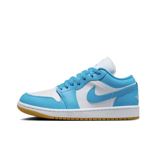 Jordan Air Jordan 1 Low 低帮 复古篮球鞋 女款 蓝白色