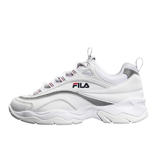 男女通用 人造革 低帮 白色 厚底 老爹鞋 FILA 攀登 防滑轻便