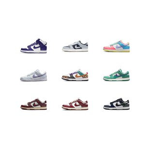 【攀登】Nike Dunk 合成革皮革 低帮 板鞋 简约百搭复古 女款