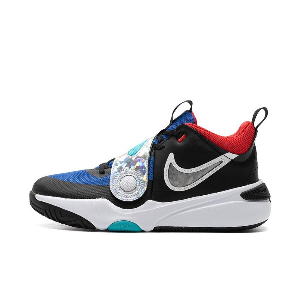 【攀登】 Nike 儿童篮球鞋 平跟 圆头 系带 春秋 低帮 黑色