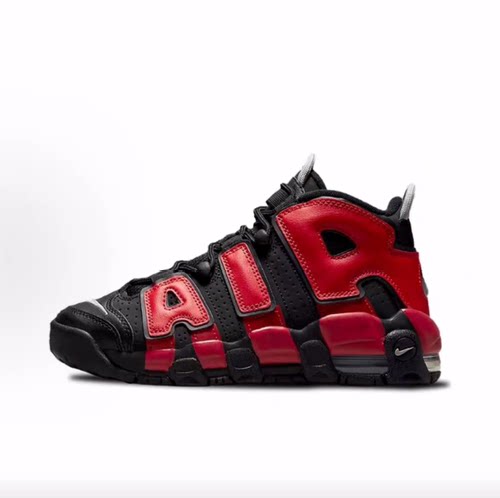Nike Air More Uptempo 皮革  中帮 儿童篮球鞋