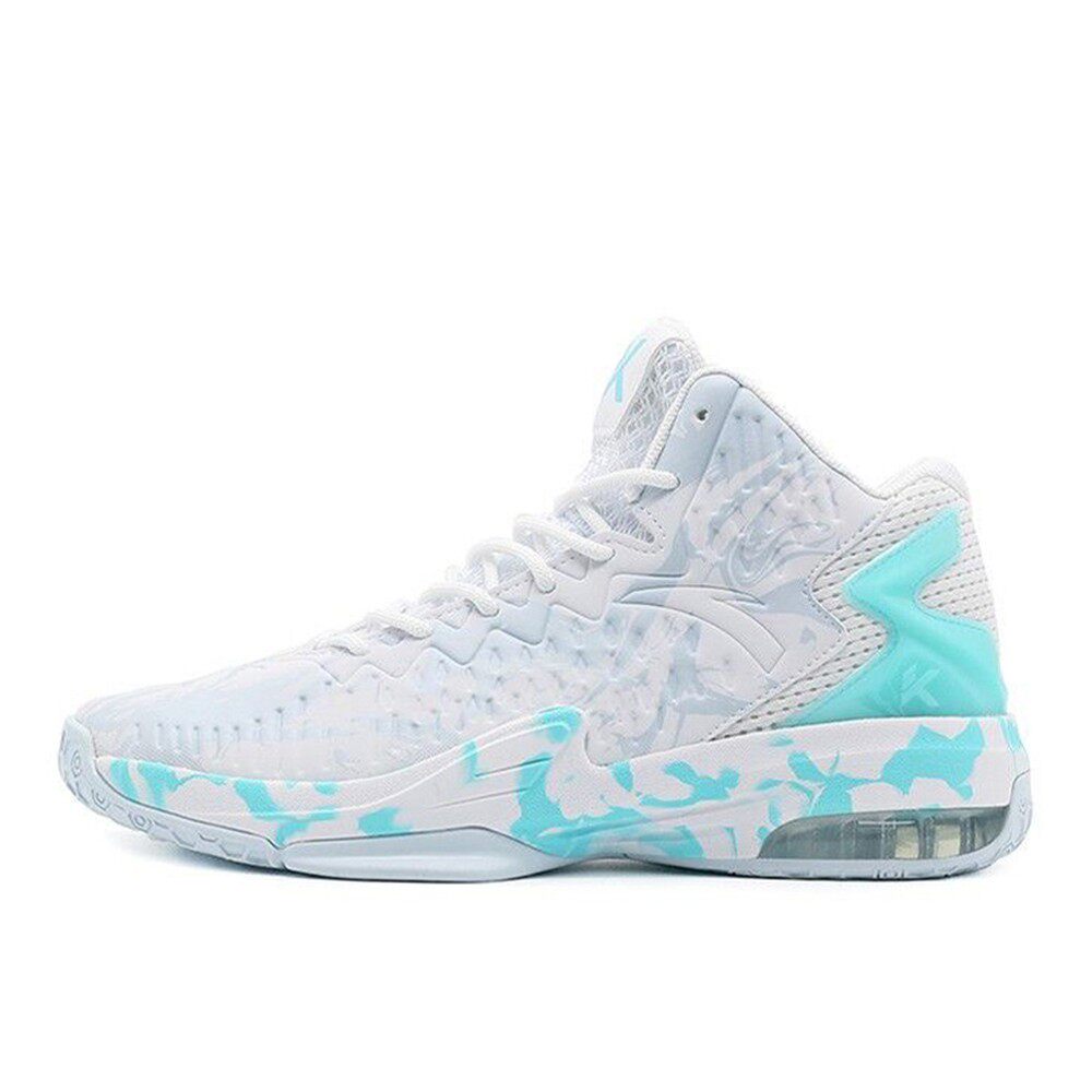 安踏 篮球鞋 白色 塑胶地木地板水泥地 织物 四季通用