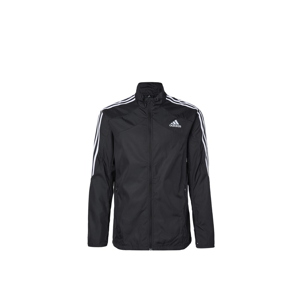 【攀登】 adidas 夹克 聚酯纤维100% 条纹 其他 立领 拉链 长袖