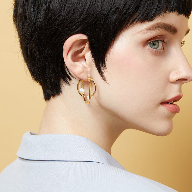 A small minority design senior Earrings temperament grace Staggered Stack Imitation pearls Earrings ins Cold wind Earringsin the Accessories/Fashion Jewelry, Earring , Earring  category - from Buy2taobao.com to provide professional Taobao agent buy service