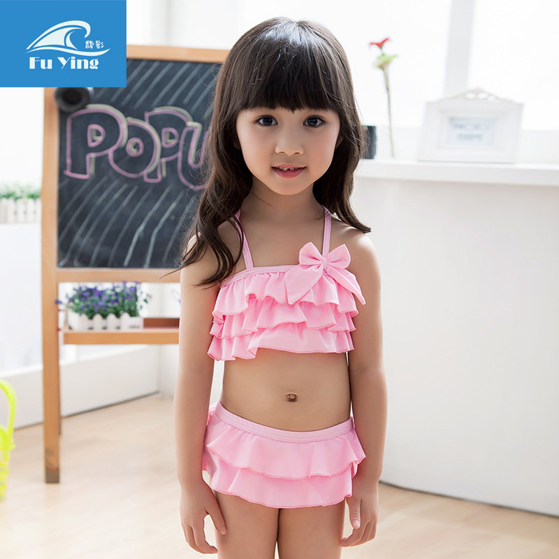 Korean Edition children Swimsuit Large girl Swimming suit Pink Fission Princess Dress bikini Tour loadedin the Sports/Yoga/Fitness/Fans supplies , Swim , Children's swimwear/Pants  category - from Buy2taobao.com to provide professional Taobao agent buy service