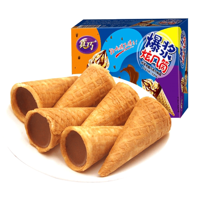 巧克力蛋卷网红甜筒小孩曲奇饼干