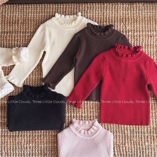 三小朵2762【5色针织打底】女宝婴幼儿秋冬季百搭打底精美舒适