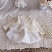 三小朵2908 致爱丽丝 婴幼儿宝宝女童高级重工夹棉精致连衣裙