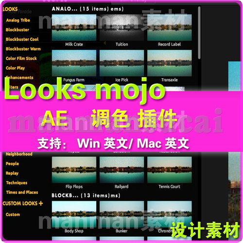 调色插件套装 Magic Bullet Suite （Win/Mac）mojo looks 英文版