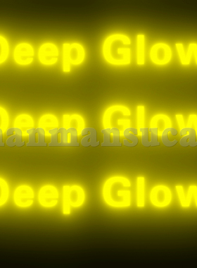 AE辉光插件-漂亮真实高级辉光发光插件Deep Glow辉光插件 Win/Mac