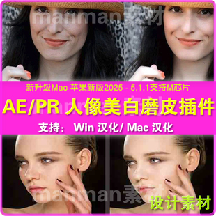 Ae/Pr插件人像磨皮美容视频Digital Anarchy Beauty Box插件汉化