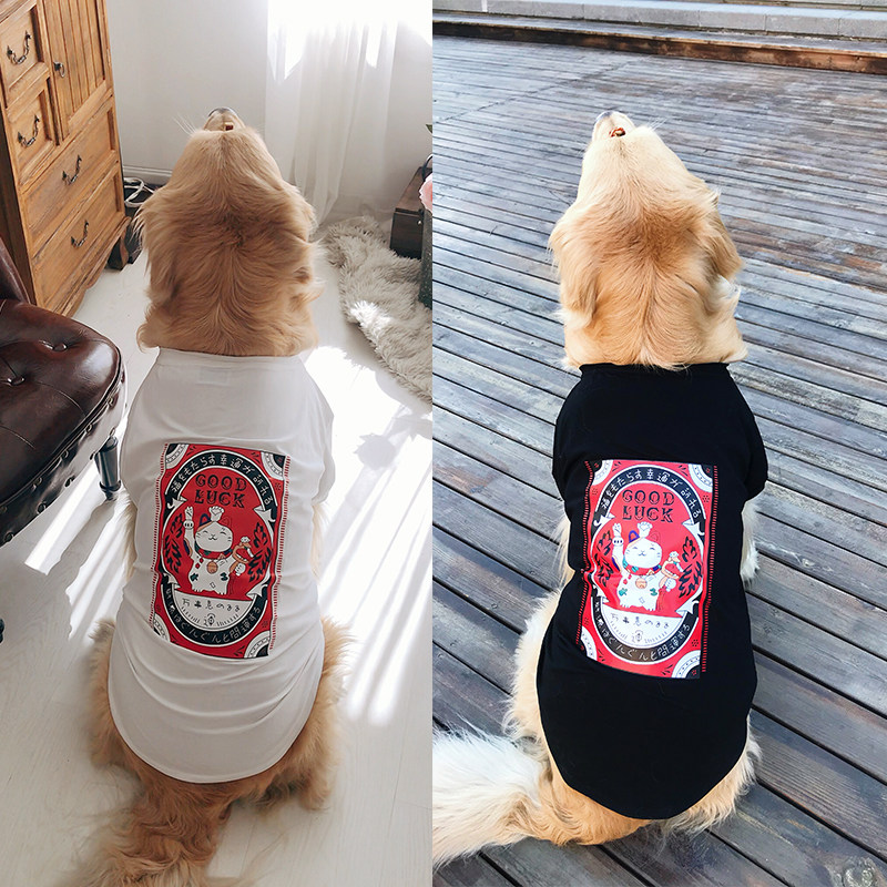 宠物亲子装大型犬t恤哈士奇金毛