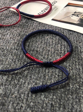 民族风红绳手绳女本命手链