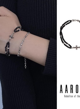 叠戴通用手镯AARONX纯银原创