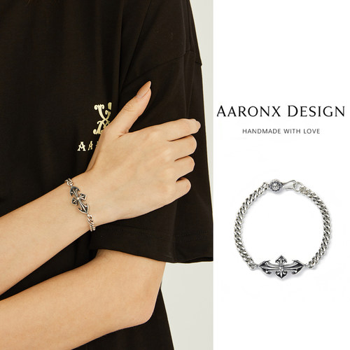 设计师原创中世纪情侣银手链