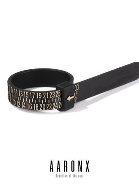AARONX戒指港码测量环测量尺戒指圈口大小号码尺寸测量圈工具神器