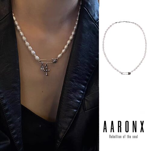 叠戴天然珍珠项链AARONX天然珍珠