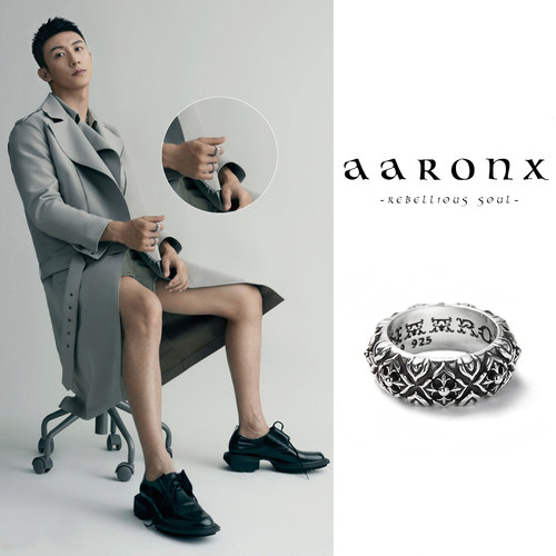 黄景瑜戒指AaronX纯银原创设计