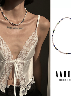 手工串珠项链AARONX澳洲玉