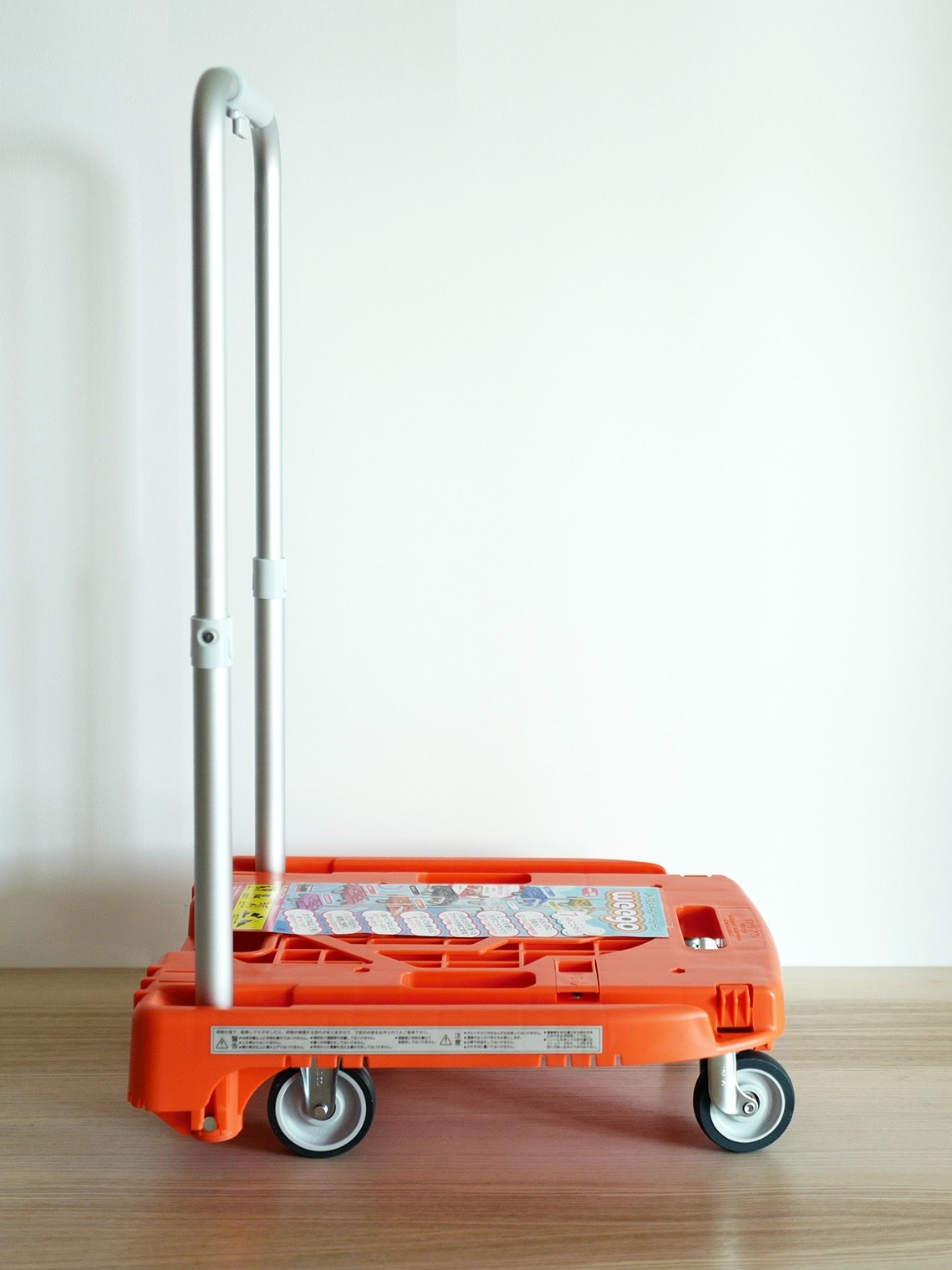 现货搬家礼物 手推车日本进口WEEGO轻型便携静音伸缩杆可折叠车载