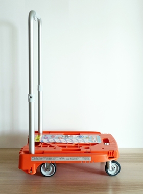 现货搬家礼物 手推车日本进口WEEGO轻型便携静音伸缩杆可折叠车载