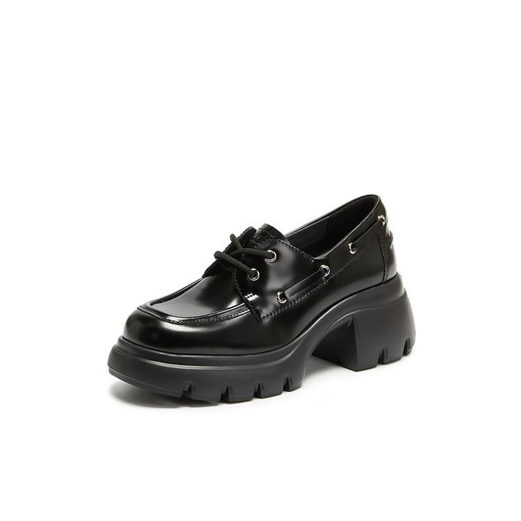 商场同款2026新款英伦风复古牛津鞋厚底增高小皮鞋女单鞋Y2561AM6