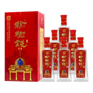 榆树钱旗舰店陈酿白酒红瓶52度500ml礼盒送礼佳选东北