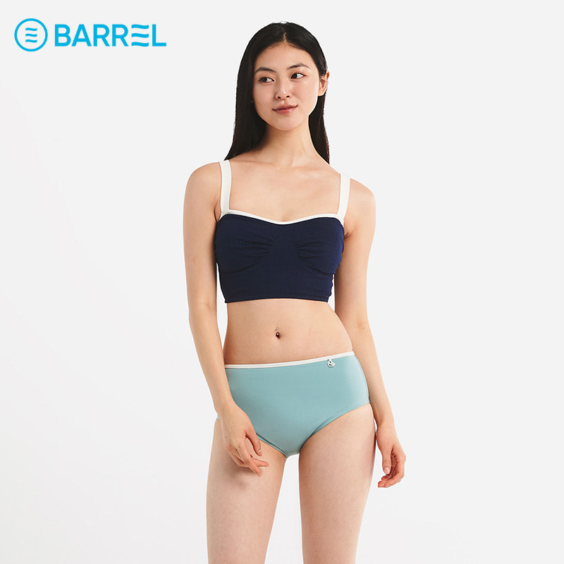 韩国BARREL比基尼泳衣2件套 沙滩保守分体泳装女海边度假泡温泉