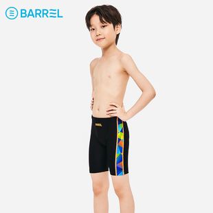 韩国BARREL儿童四分泳裤专业竞速室内游泳馆训练男童 2025新款