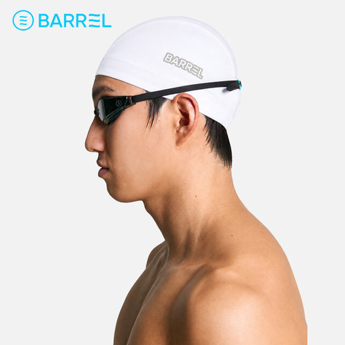 BARREL硅胶护耳防水速干泳帽