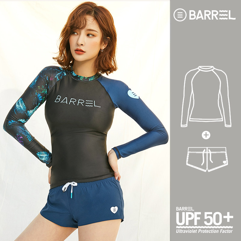 【新品套装】BARREL女士ins长袖防晒聚拢修身遮肚分体速干套装ODD|ruв категории движение/йога/фитнес/фанаты товаров, плавание, разделить купальник - от Buy2taobao.com для оказания профессиональной услуги покупки агента Taobao