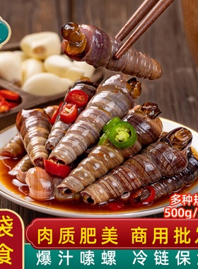 麻辣钉螺海螺丝500g麻辣海锥醉钉锥麻辣海鲜即食袋装海鲜夜宵商用